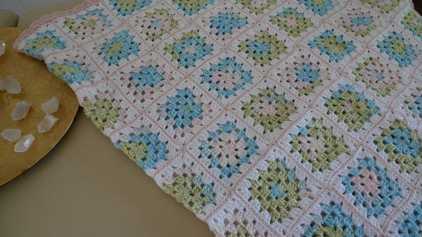 Couverture crochet Granny square ♥