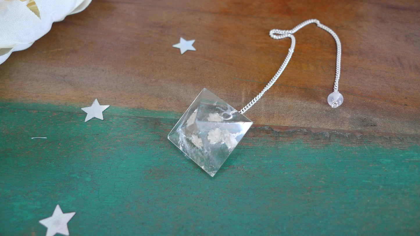 Pendule pyramide Cristal de roche