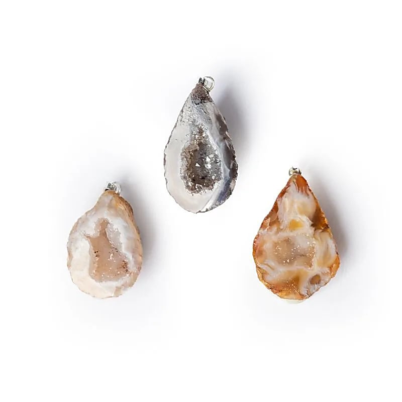 Pendentif géode Agate