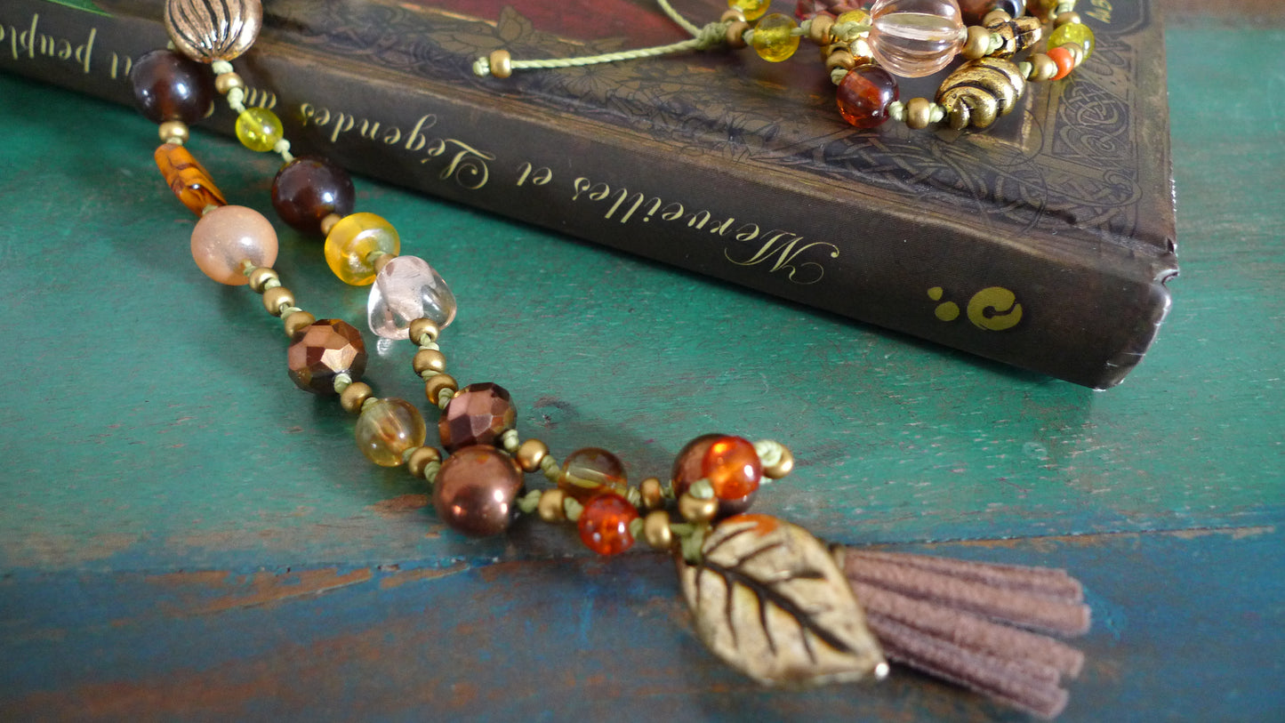 Collier Feuille et Or