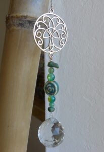 Attrape-soleil bleu vert