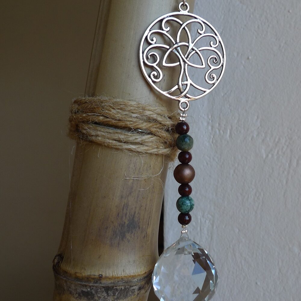 Attrape-soleil Agate Or et Bois