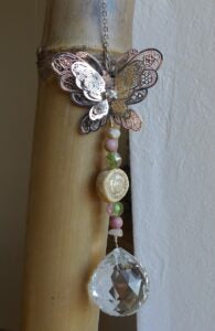 Attrape-soleil papillon Rose