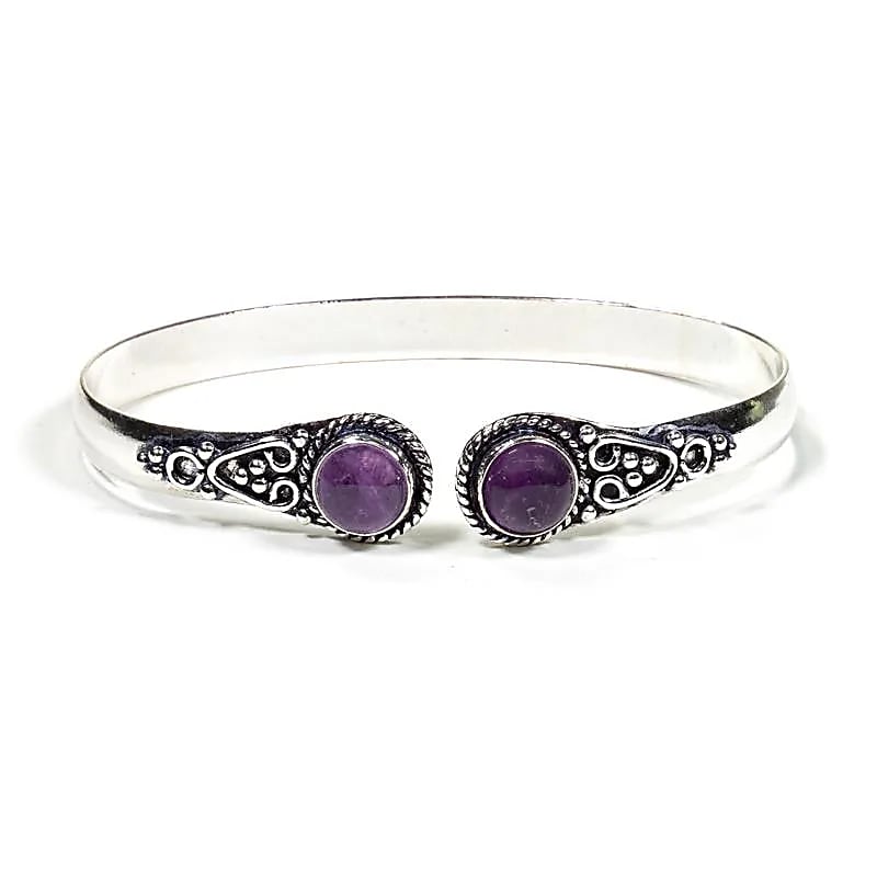 Bracelet élégant et ajustable en Améthyste