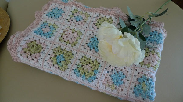 Couverture crochet Granny square ♥